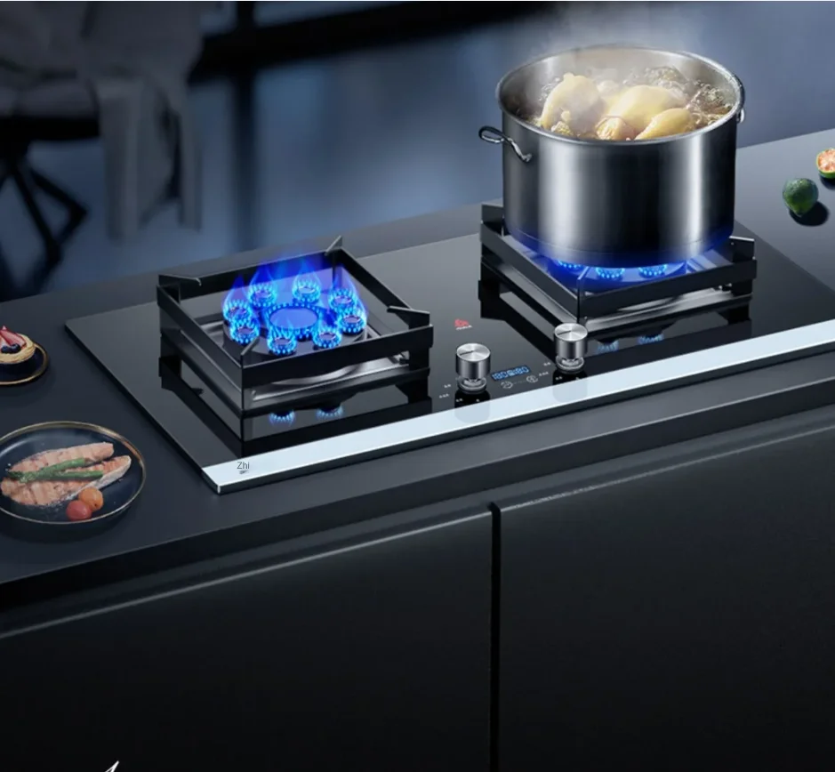 

Chigo Gas Stove Double Burner Built-in Natural Gas LPG Stove with Household Embedded Design AD