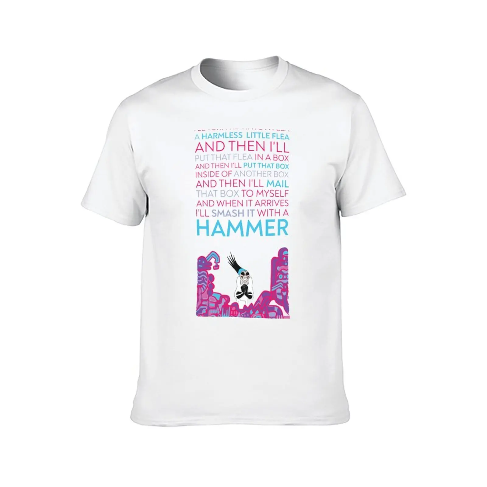 ضع تلك البرغوث في صندوق تي شيرت قطن تي شيرت عالي الجودة تي شيرت رجالي مضحك تي شيرت فكاهة داكنة تي شيرت