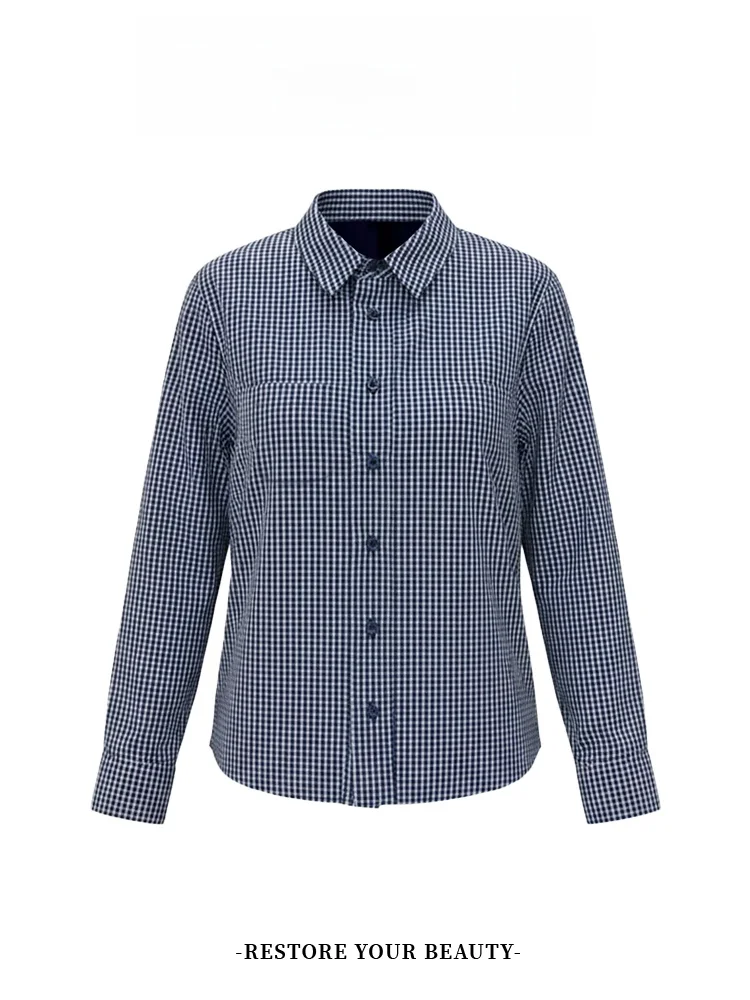 

Sli Long Sve Fce Lined Women's irt Trendy Unique Beautiful Korean Sle Commute Wind Winter Faion Small Top