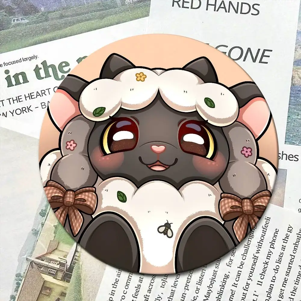 W-Wooloo لطيف الأغنام 58mm الحيوانات مضحك دبابيس شارة حقيبة الظهر الملابس هدية التبعي