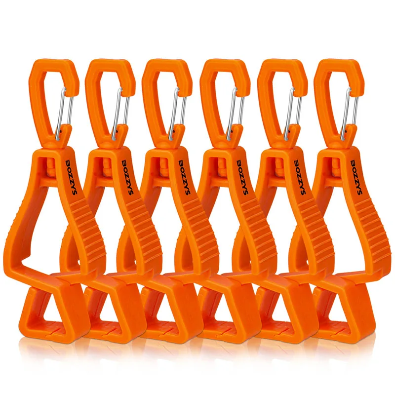 

BOZZYS Durable Work Glove Clips Holder Set, Outdoor Plastic Anti-Drop Clamp for Safety Workers Construction Gloves Equipment