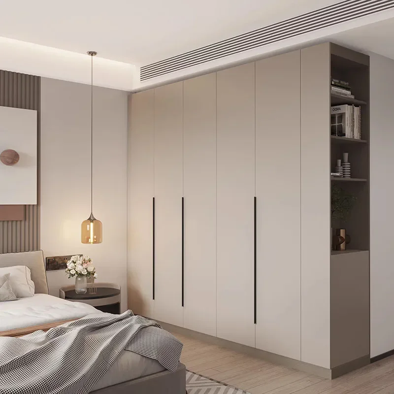 Armario Nórdico de Madera para Colgar Ropa, Organización de la Habitación, Almacenamiento de Armario, Armario Portátil de Madera para Ropa, Muebles de Dormitorio