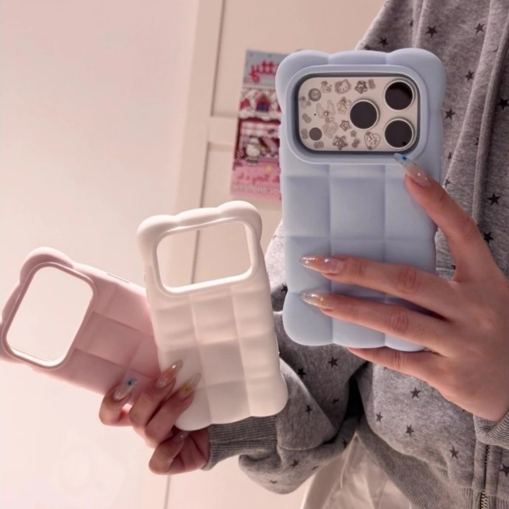 Premium Liquid Silicone Cloud-Shaped Phone Case For IPhone 18 Pro 17 16 15 14 13 Pro Max Full Button Coverage Shockproof Cover