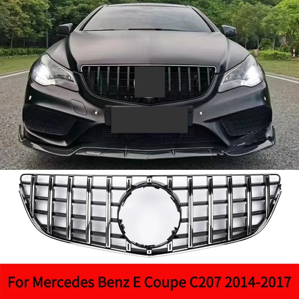 

For Mercedes Benz E Coupe C207 A207 W207 2014-2017 Car Front Grill Grille Upper Replacement Bumper Hood Mesh Auto Part