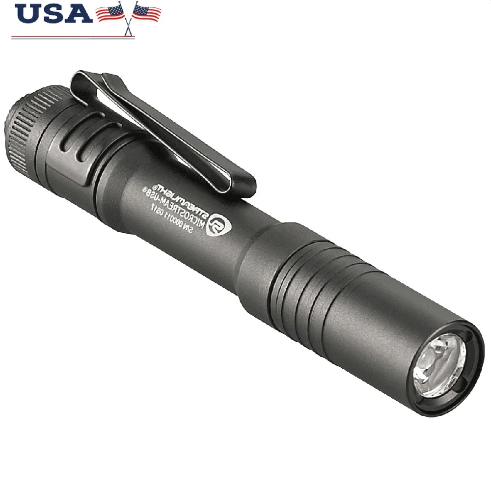 

USB Rechargeable Personal Light 250 Lumens Compact Waterproof Adjustable Durable Aluminum Everyday Carry Pocket Clip