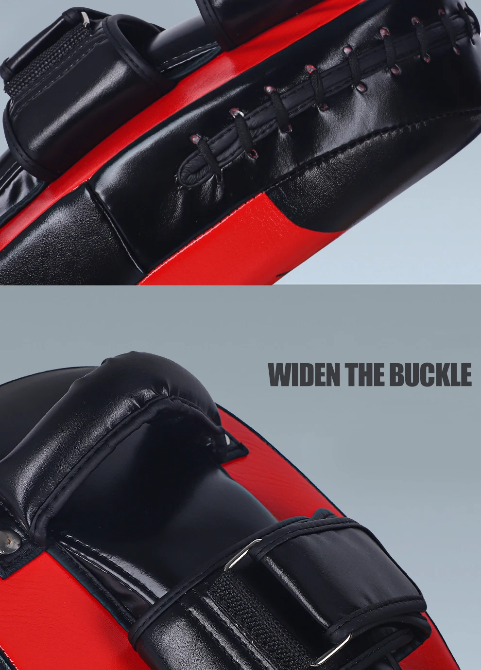 1PCS PU Leder Boxen Ziel Hand Fuß Treten Pad Tasche für Muay Thai Taekwondo MMA Kampfkunst Training Fitness ausrüstung – Detail 5