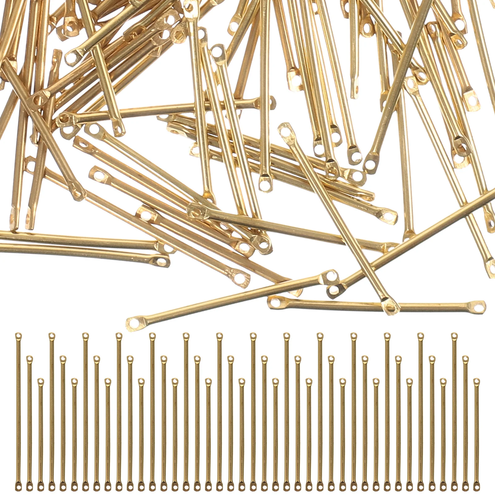 

150pcs Necklace Pendants Copper Jewelry Link For Diy Bracelet Making Craft Accessories Jewelry Findings Earring Connecting