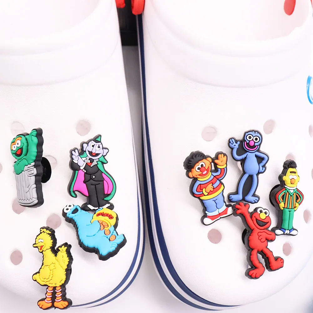 Single Sale PVC Shoe Charms Popular Cartoon Doll Yellow Bird Slipper Accessories Garden Shoes Ornament Buckles For Kids Gift