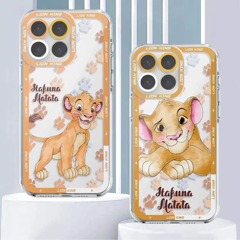 Case for Huawei Honor X8a 4G X8 5G 90 Lite X9a X7b X8b X9b Angel Eye Phone Cover Clear Funda Silicone Shell Disney Lion King