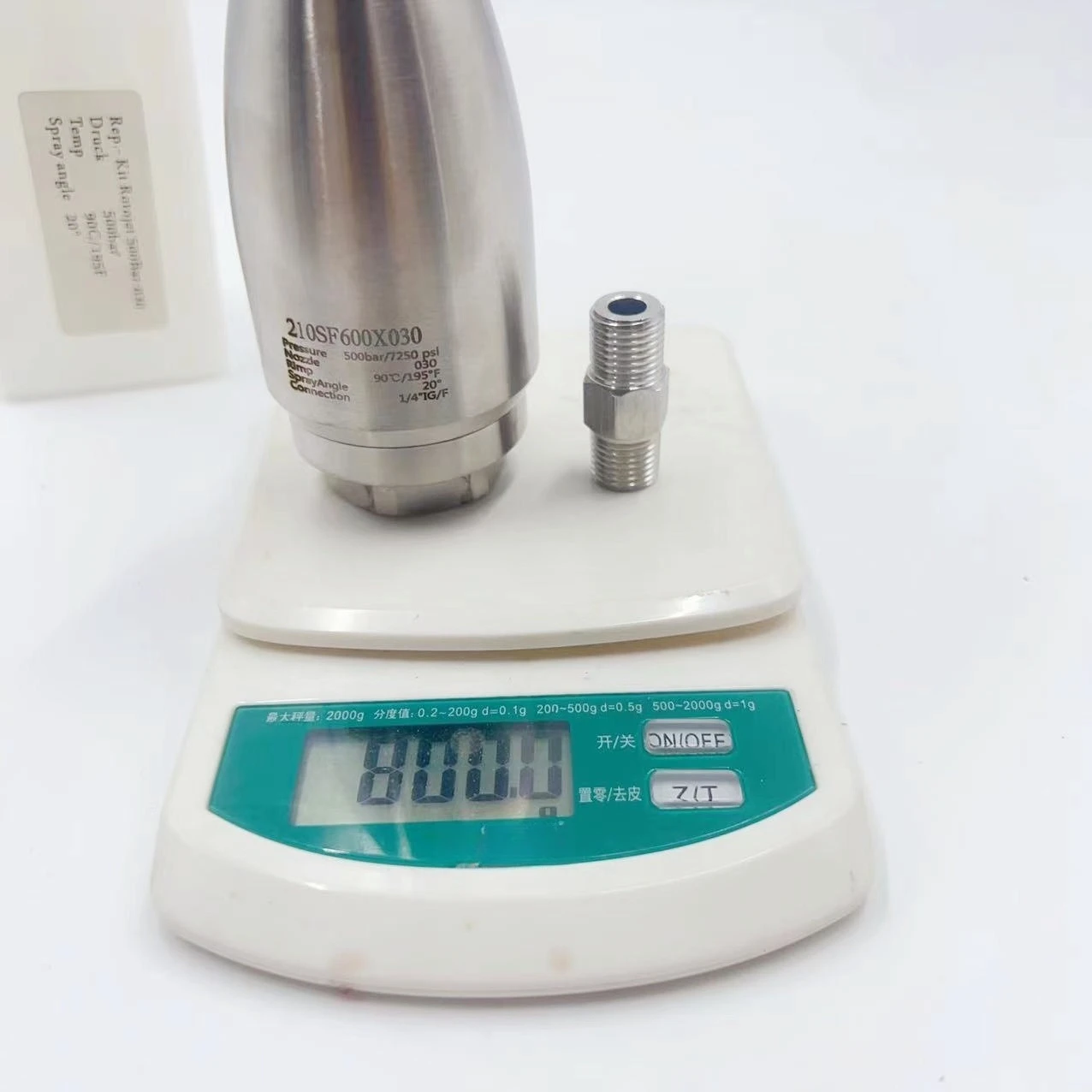 500kg ultra-high-pressure car washer nozzle, rotary ceramic lotus nozzle, water gun stainless steel nozzle