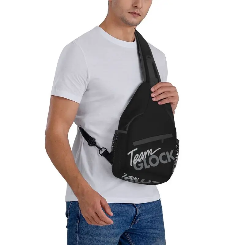 Mochila cruzada de Tiro Táctico para hombres, bolso de pecho de hombro para viajar, deportes Glock, moda