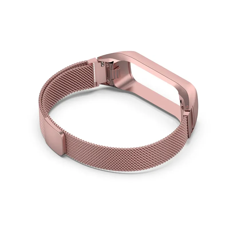 Correa in acciaio inossidabile per Samsung Galaxy Fit2 R220 cinturino in metallo con anello magnetico di ricambio per orologio da polso per Galaxy Fit 2