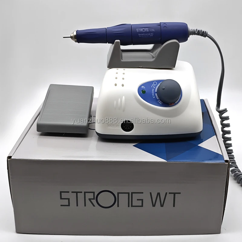 40000 Rpm Manicure Pedicure Nail Drill Saeshin Strong 210 105l Micro Motor Handpiece Electric Polishing