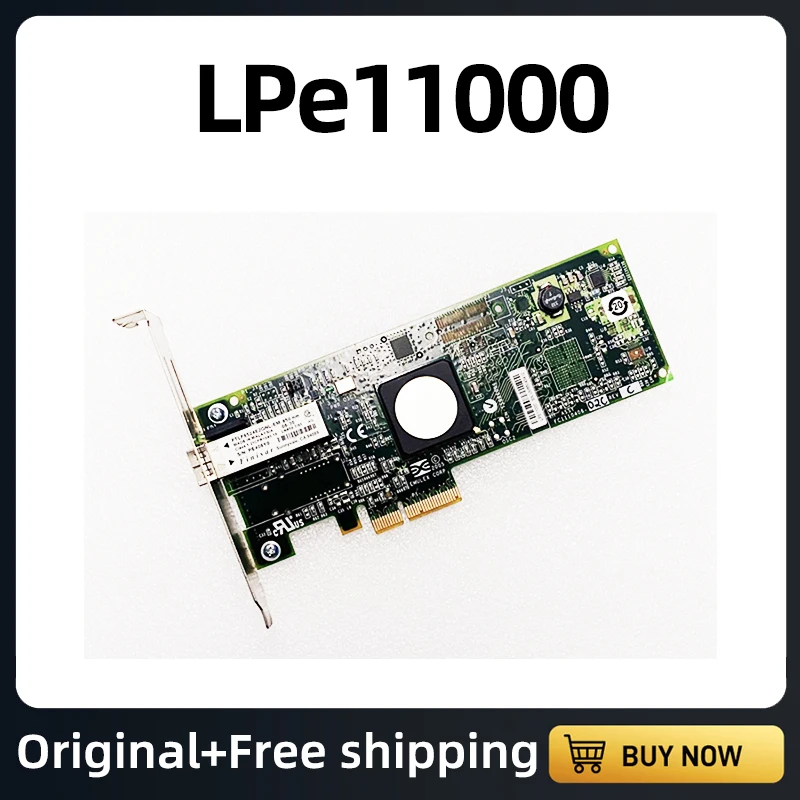 

original 100% authentique LPe11000 LPE 11000 4GFC PCIe x4 4Gb Single-port HBA Card