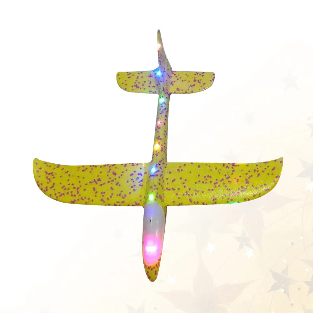 

1Pcs Premium Foam Glider Airplane Adjustable Lamp Light Design for Kids Hand-Eye Coordination Outdoor Play Party Favor