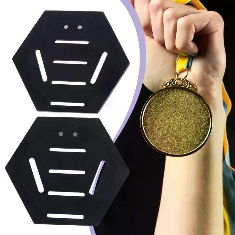 Solid Wood Medal Display Stand Multifunctional Award Holder Hanger for Volleyball Tennis Sports Medals Gym Club Wall Decor