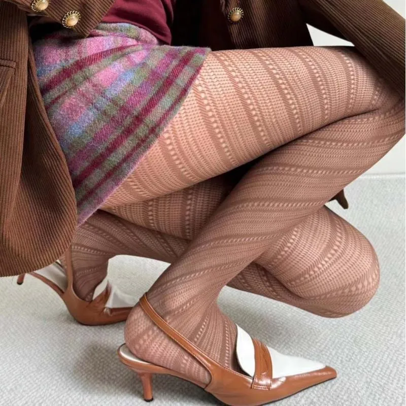 2025, neue Frau, Mädchen, Mode, Punk, Gothic, Netzstrümpfe, Schlangenschädel, gestreift, Netzstrumpfhose, Höschen, Lolita, Strumpfhosen, Leggings
