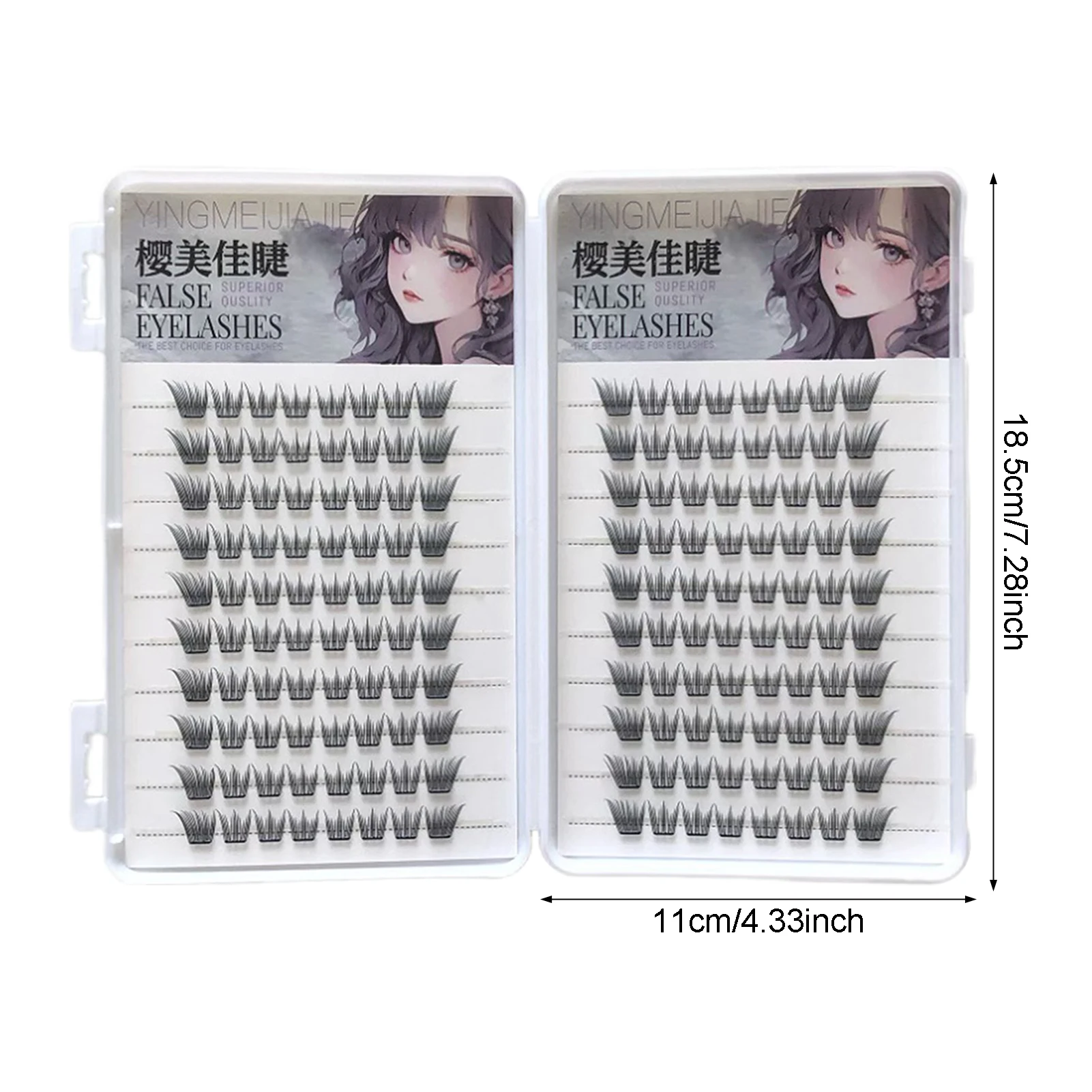 Kein Kleber zum Aufdrücken falscher Wimpern, Cluster, 10–12 mm, wiederverwendbar, DIY, dünnes Band, natürliche dramatische Wimpern für Party, Cosplay, Make-up