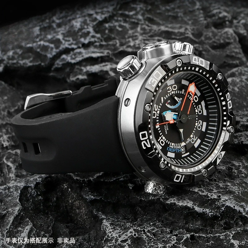 Rubber watch band For CITIZEN Diving Watch Water Ghost Monster BN2021 BN2024 BN2029 Resin Silicone Strap Modified Accessories