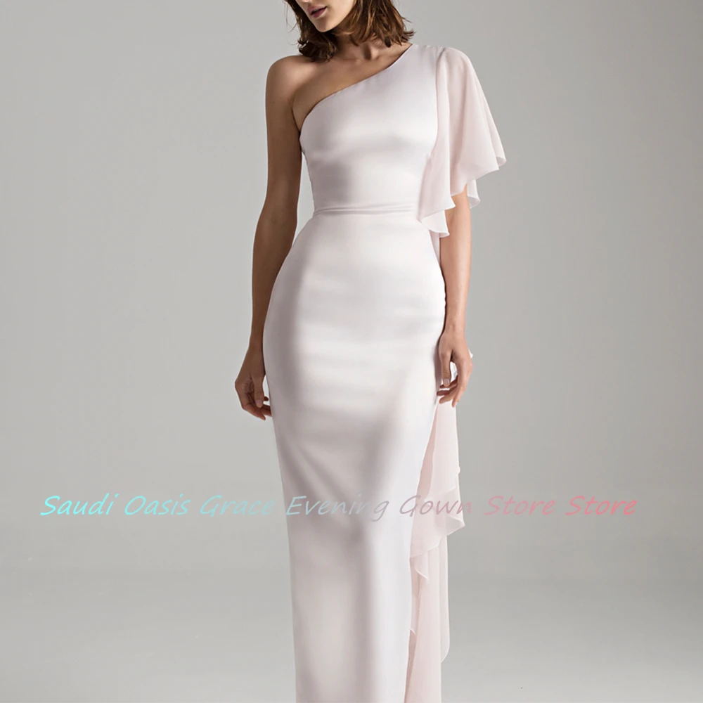 フリル付きイブニングドレス,裸の肩,高品質のジャージー,カスタムサイズ,床の長さ,気質