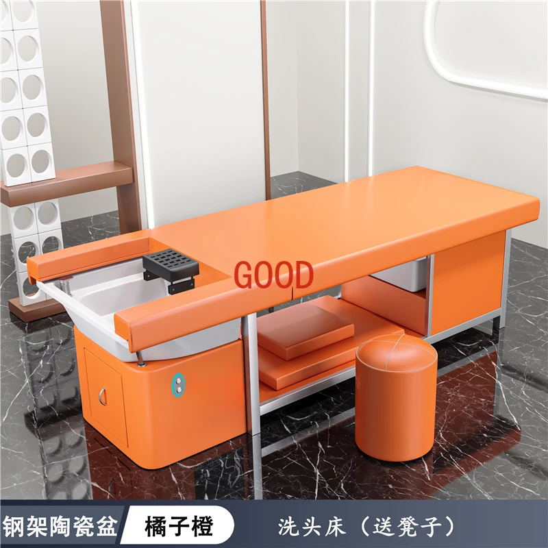 Spa Bed Shampoo Chair Nail Aesthetic Professional Hairdresser Washing Machine Hair Lava Cabeza De  Massage Wash