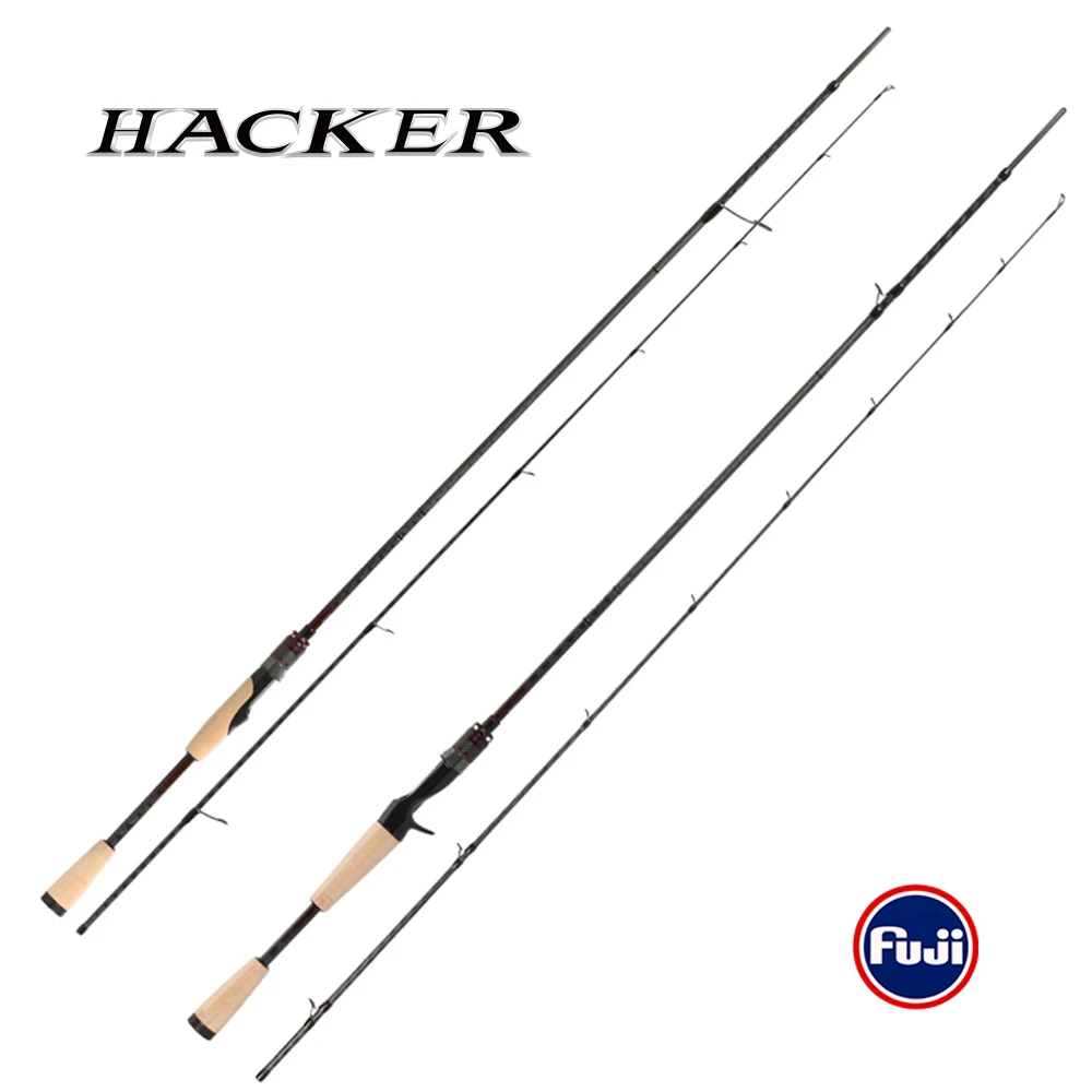 

Brand New TSURINOYA HACKER Ⅱ Spinning Baitcasting Lure Fishing Rod 692ML/732L/732ML Pike Bass Fishing Tackle MF Action