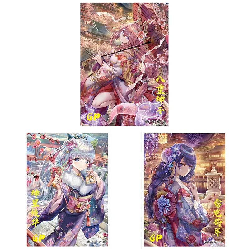 Goddess Carnival NNS-02 TCG Box Collection card Child toy Raiden Shogun Yae Miko Anime People cards