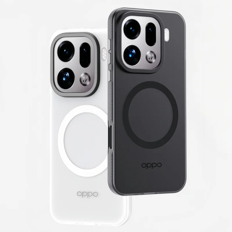 لـ OPPO Find X9 Pro حافظة مغناطيسية Magsafe لـ Find X 9 X9Pro 5G فاخرة ملمس جلدي غير لامع كاميرا شفافة واقية #2