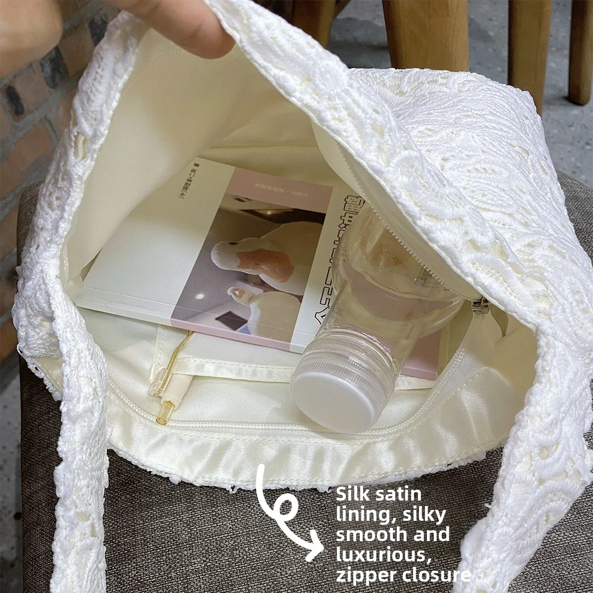 

Romantic Luxury Underarm Bag Single oulder Crossbody ape Lace Handbag for Young Women Casual Leisure Tote Bag