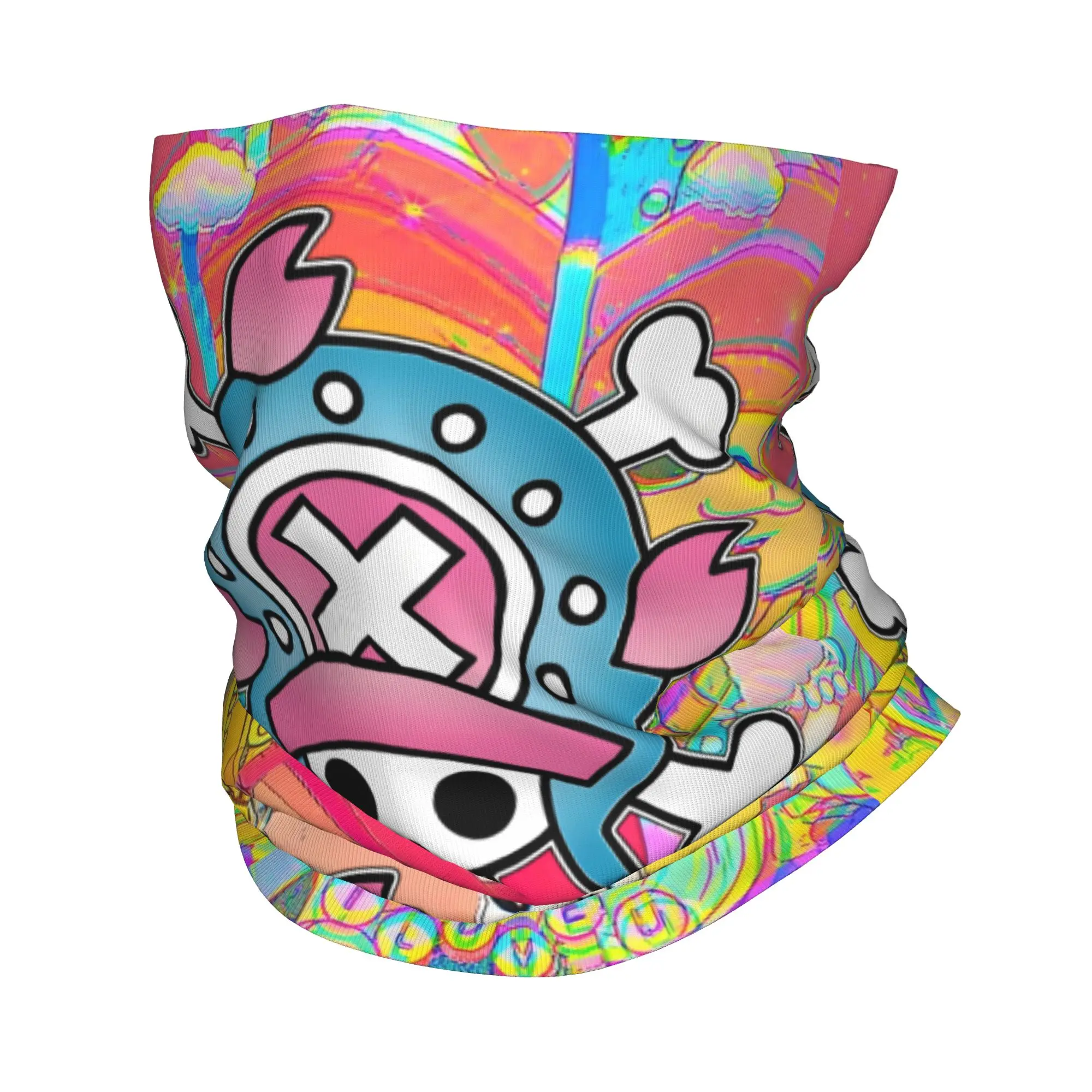 Custom Chopper Janpan Anime Neck Gaiter Men Women UV Protection Winter  Bandana Scarf for Hiking