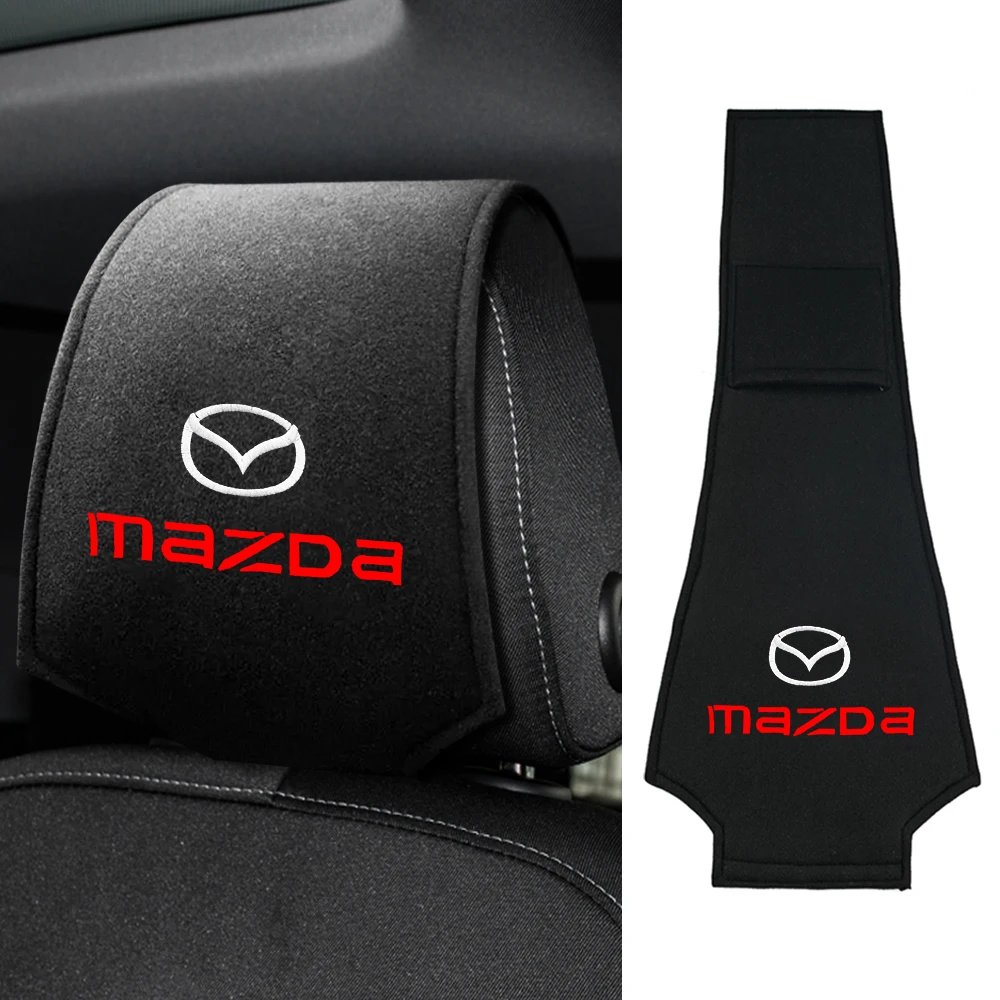 Car Headrest Cushion Neck Pillow Case Seat Headrest Pillow Cover Accessories For Mazda 3 Bk 6 Encosella Atez Gh CX 5 2 90 30 50