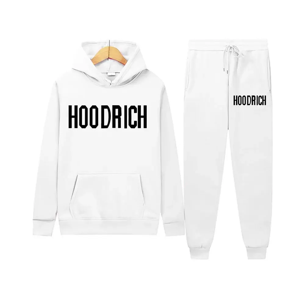 2024 AliExpress Hooded Sweater Set HOODRICH Letter Printing Set Casual Factory Direct Sales Clothes for Men Tracksuit Hoodies