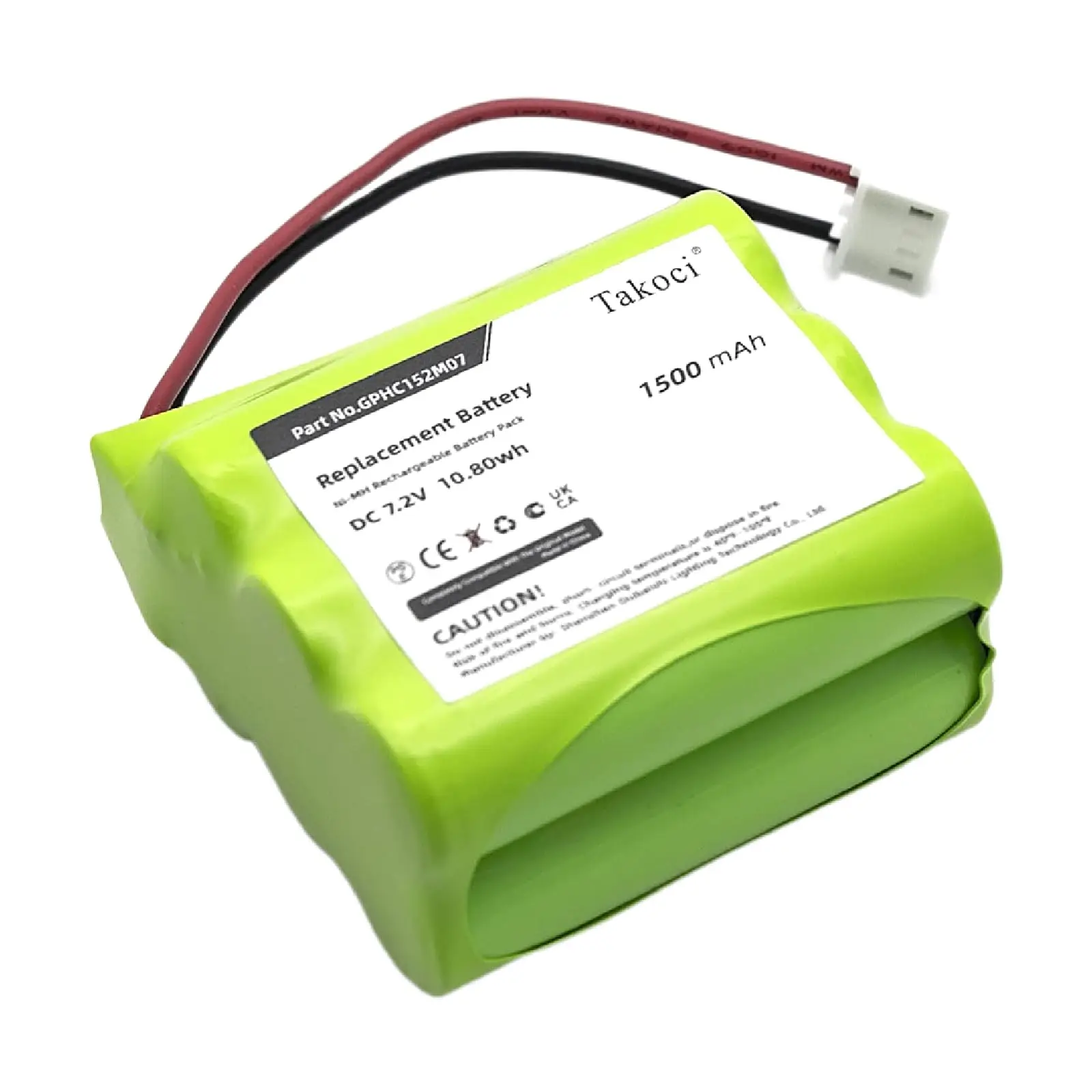 

Replacement Battery 1500mAh for Mint, Dirt Devil 4200, 4205, Automatic Floor Cleaner 4000, Plus 5000, EVO M678, M678 GPHC152M07