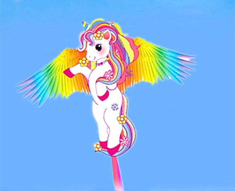 Envío Gratis pony kite juguetes al aire libre linha de pipa cerf volant enfants carretilha de pipa deporte kite cielo buceo paracaídas 	   diversión