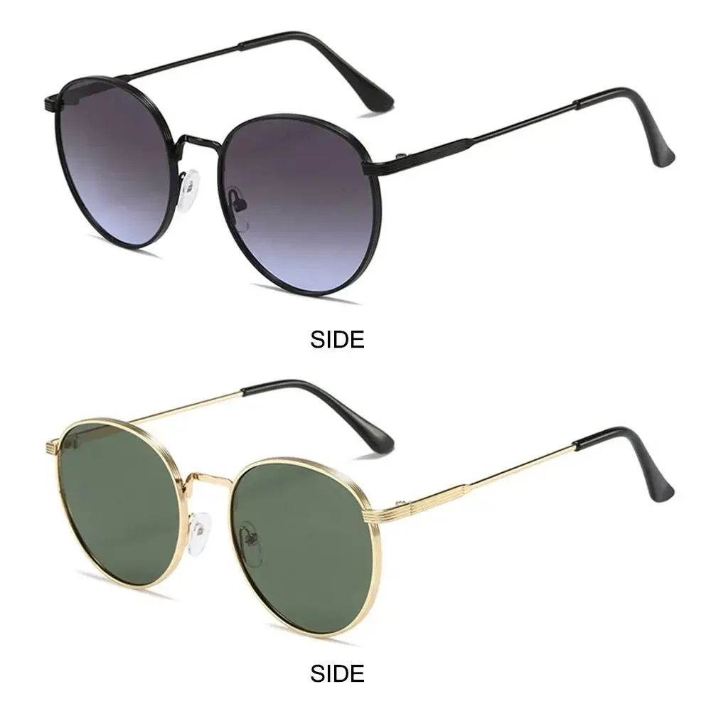 2025Trendy Kreis Runde Sonnenbrille Vintage Sommer Hippie Brille UV Schutz Metall Rahmen Sonnenbrille für Frauen Männer – Detail 9
