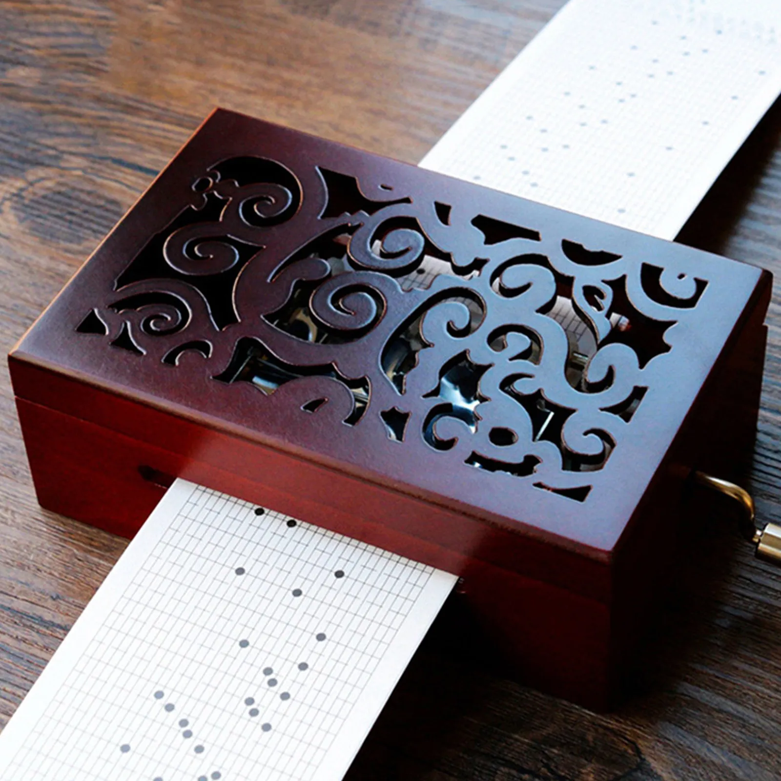 10Pcs Blank Paper Tape Strip Refills for 30 Note Handcrank Music Box DIY Make Your Own Music Smooth Long Tune Glue Together