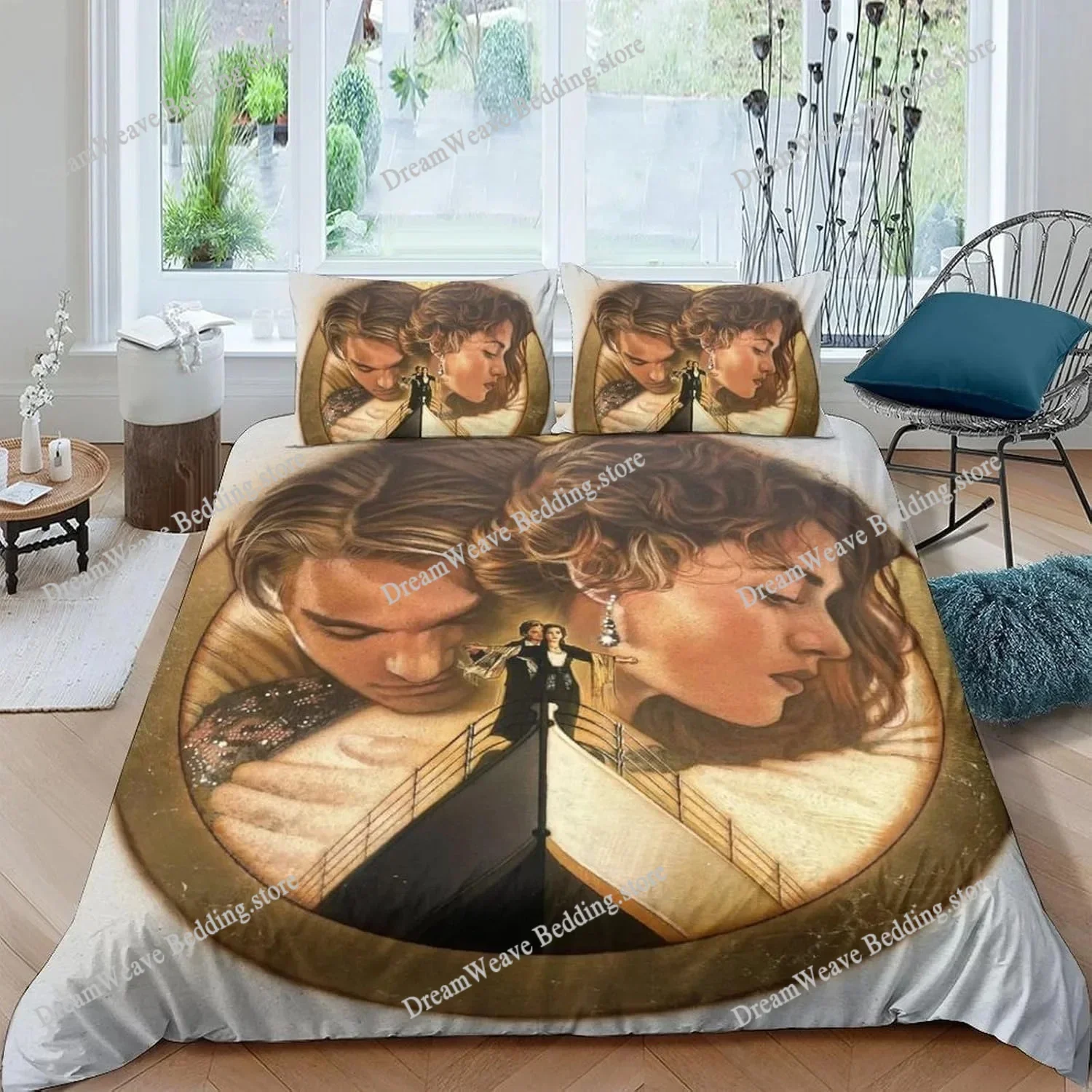 Bedding Decor Movie Titanic Jack Rose Bedding Set Duvet Cover 3d Bedding Fashion Design Decoration King Duvet Cover Set Double B