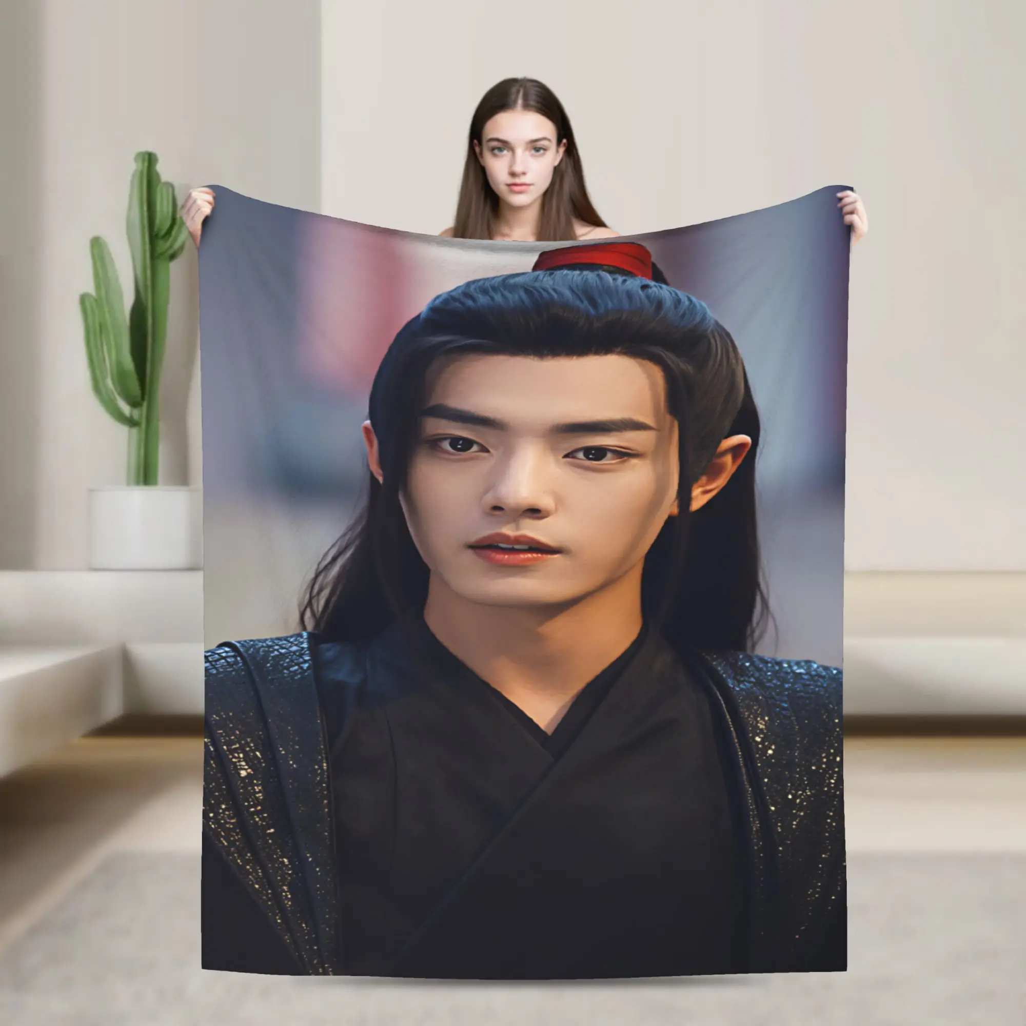WangXian Bunny Mo Dao Zu Shi The Untamed Blanket Quality Soft Warm Throw Blanket Winter Airplane Travel Couch Chair Bedspread