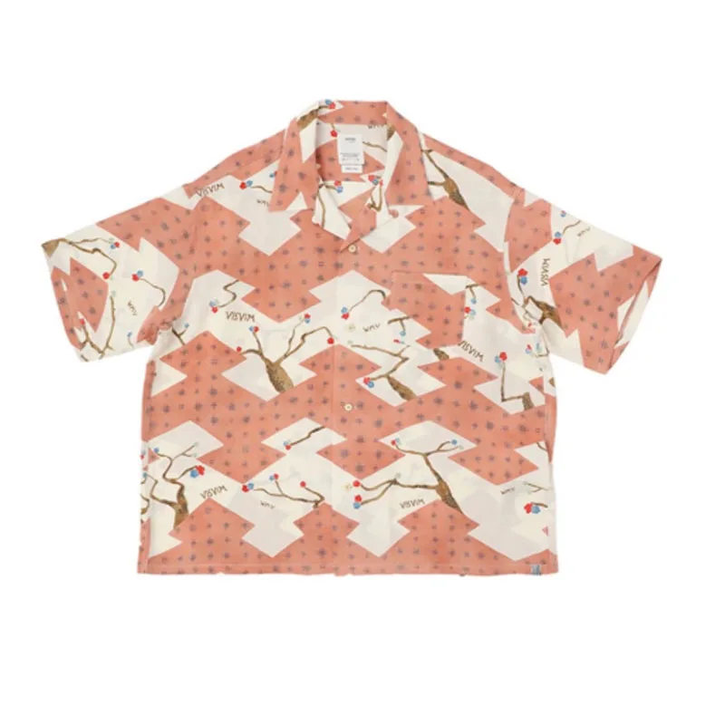 New Arrival VISVIM 23SS Japan Hand Dyed Hawaiian Blossom Rich Short Sleeve Shirt for Men