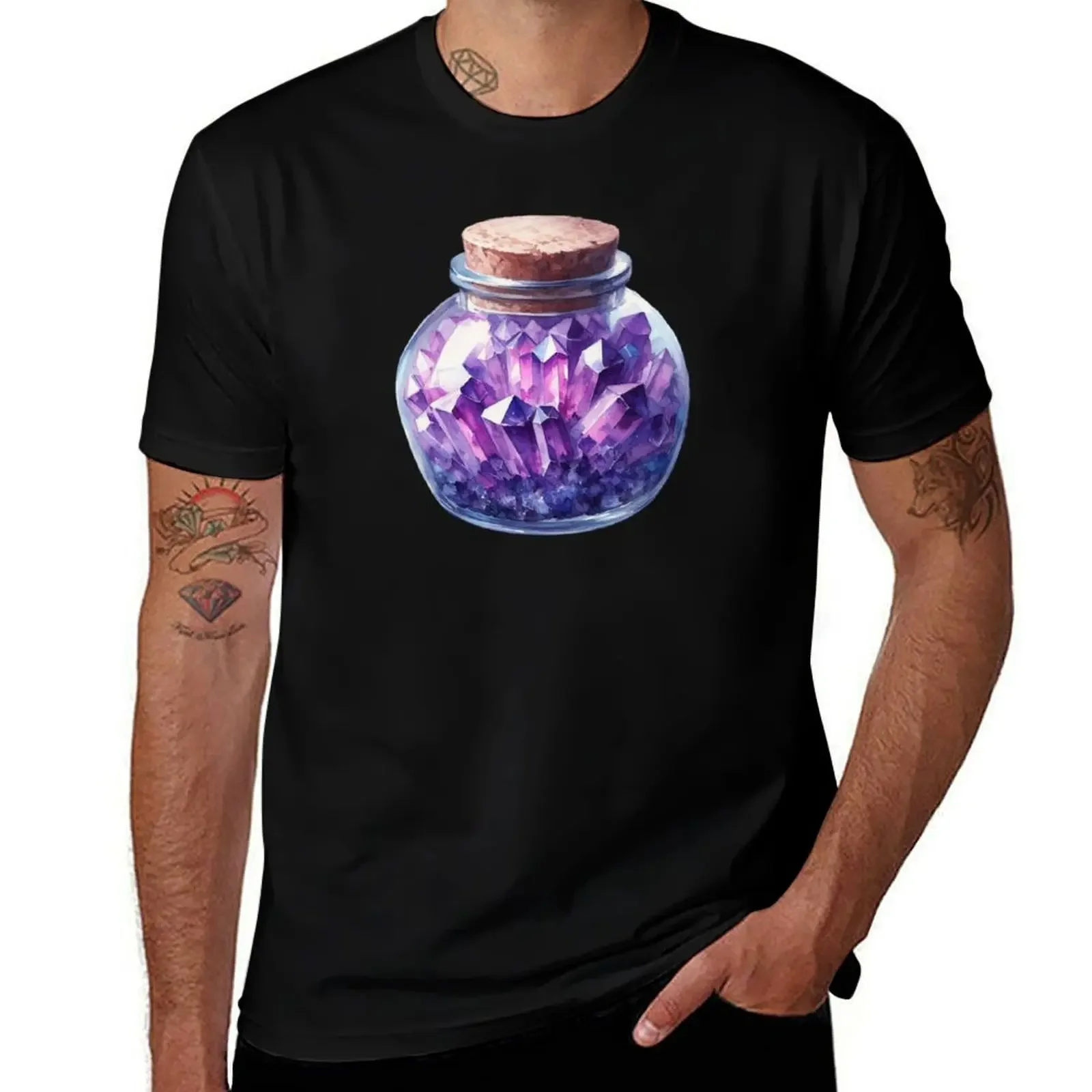 

purple gem T-Shirt tops fashion shirts aesthetic clothes custom shirt clothing for men