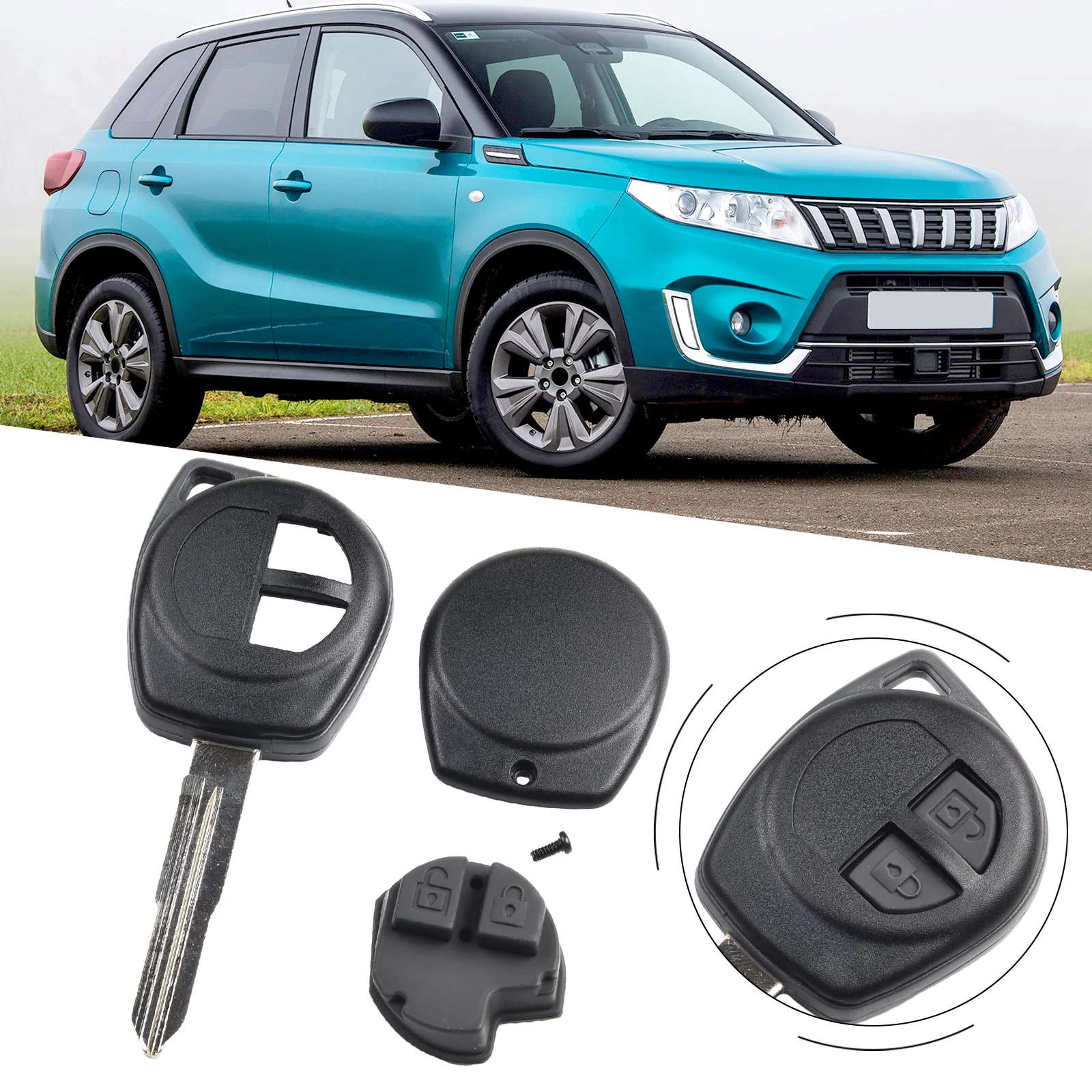 Replacement 2 Button Car Key Shell Case for SUZUKI Vitara Swift For Ignis SX4 Liana with SZ11R Blade No Battery No Electronics