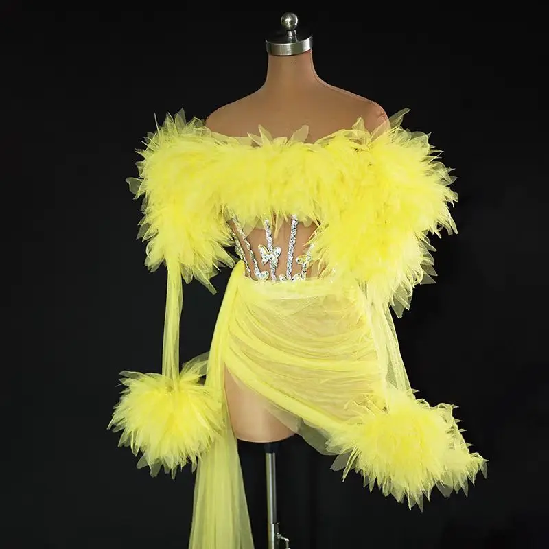 Personalisiertes dunkles Tube-Top, sexy ultrakurzer Geburtstagsparty-Prinzessinnenrock, Damen-Gruppenbühnen-Singkostüm – Detail 12