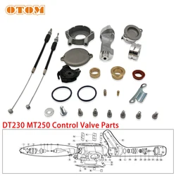 Motocross Control Valve Repair Part Switch Exhaust Cover Cable Wire Seal Bushing Spring Sleeve Kit For YAMAHA DT230 LONCIN MT250