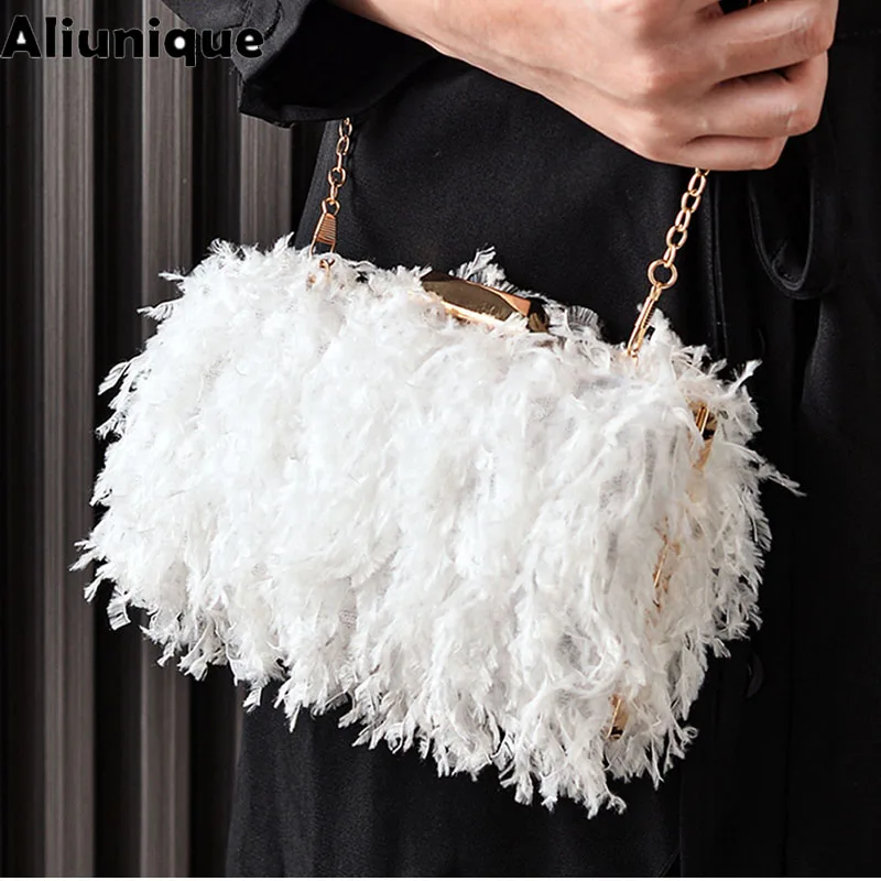 2026 Luxury Tassel Bags for Women Designer Fringe Purse Crossbody Shoulder Handbags Evening Wedding Party Elegante Clutch Wallet