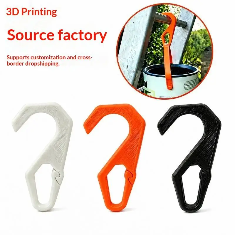 3D Printed Plastic Ladder Hook Paint Bucket Clip For Construction Painting Maintenance Durable No Break