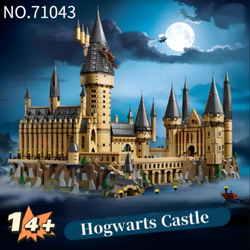 6020 pz Giocattoli Caldi Film Popolare Scuola di Magia Castello di Hogwarts 71043 Building Blocks Modello Giocattolo Per Le Vacanze Di Compleanno Regali Di Natale