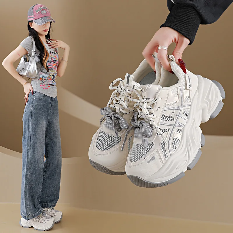 

Women's 2026 Dad's Sports Running Shoes Casual Thick Sole Comfortable Outdoor Footwear