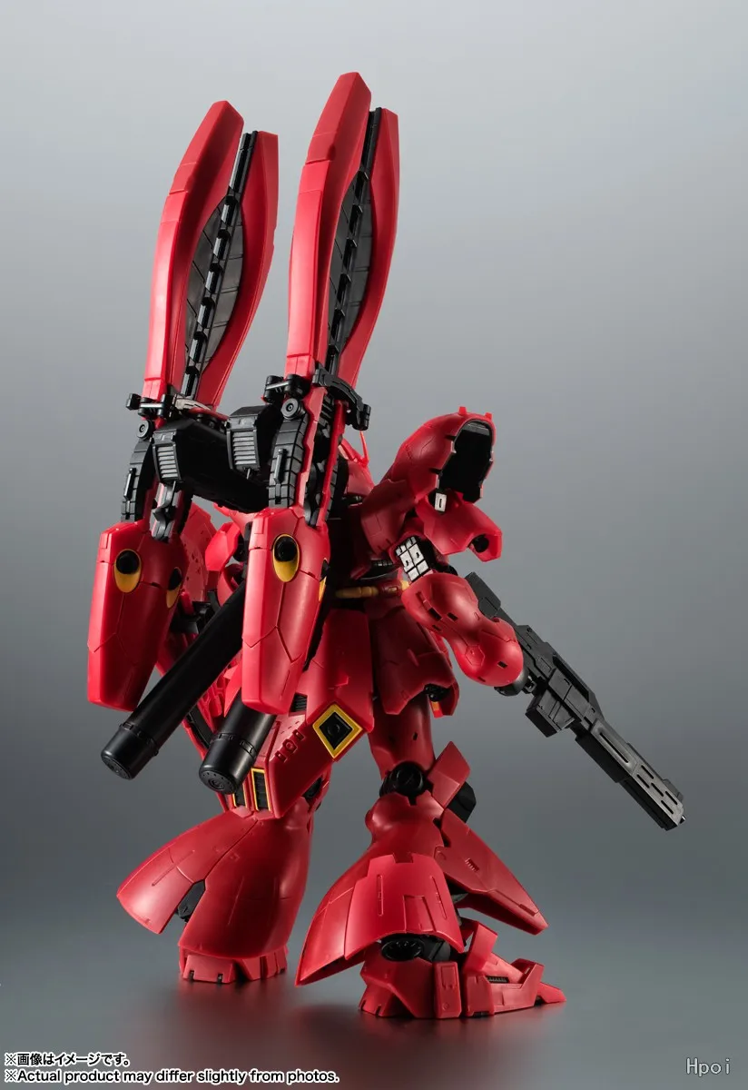 Collezione regalo giocattolo modello mobile originale Bandai ROBOT Soul MSN-04FF Sazabi a doppia canna