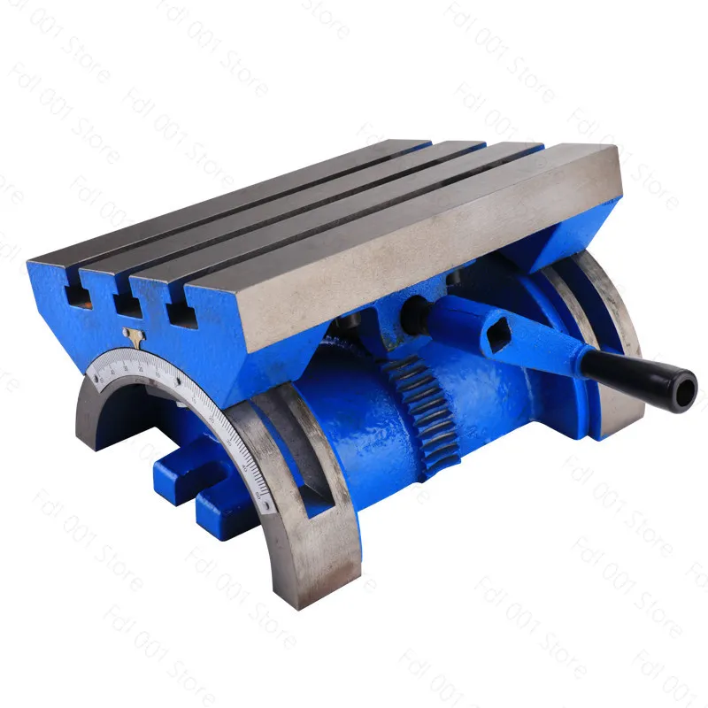 7 Inch Adjustable Angle Worktable Tiltable Angle Platform Milling Machine Drilling Machine Worktable