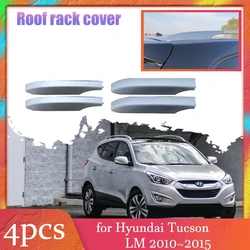 Car Roof Rack Cover for Hyundai Tucson LM 2010~2015 Luggage Bar Part Rail End Shell Cap Trim Shell Accessories 2011 2012